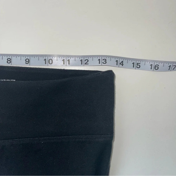 Victoria’s Secret PINK Yoga Black Leggings Tropical Icon Lace Ankle Small Women - Picture 8 of 12